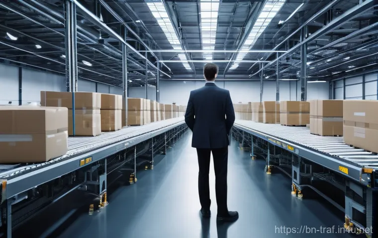 교통관련 업종별 실무 차별화 - Image Prompt 1: The Automated Future of Logistics**