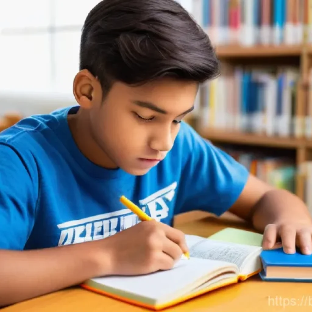 교통직 필기시험 대비 시간 관리법 - **Prompt:** "A diligent male student, approximately 18 years old, focused deeply on his studies at a...