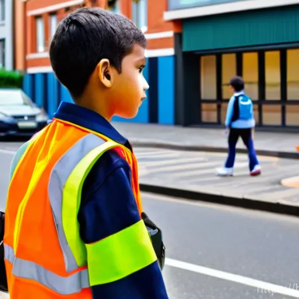 교통직 실무에서의 성공 사례 - **Prompt 1: Community Safety Patrol**
    "A vibrant, sunny urban street scene depicting a group of ...