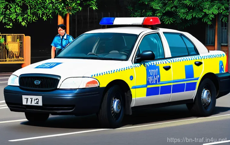 교통직 실기시험 준비 과정과 팁 - **Prompt 1: Modern Traffic Management Officer**
    "A highly detailed, realistic image of a confide...