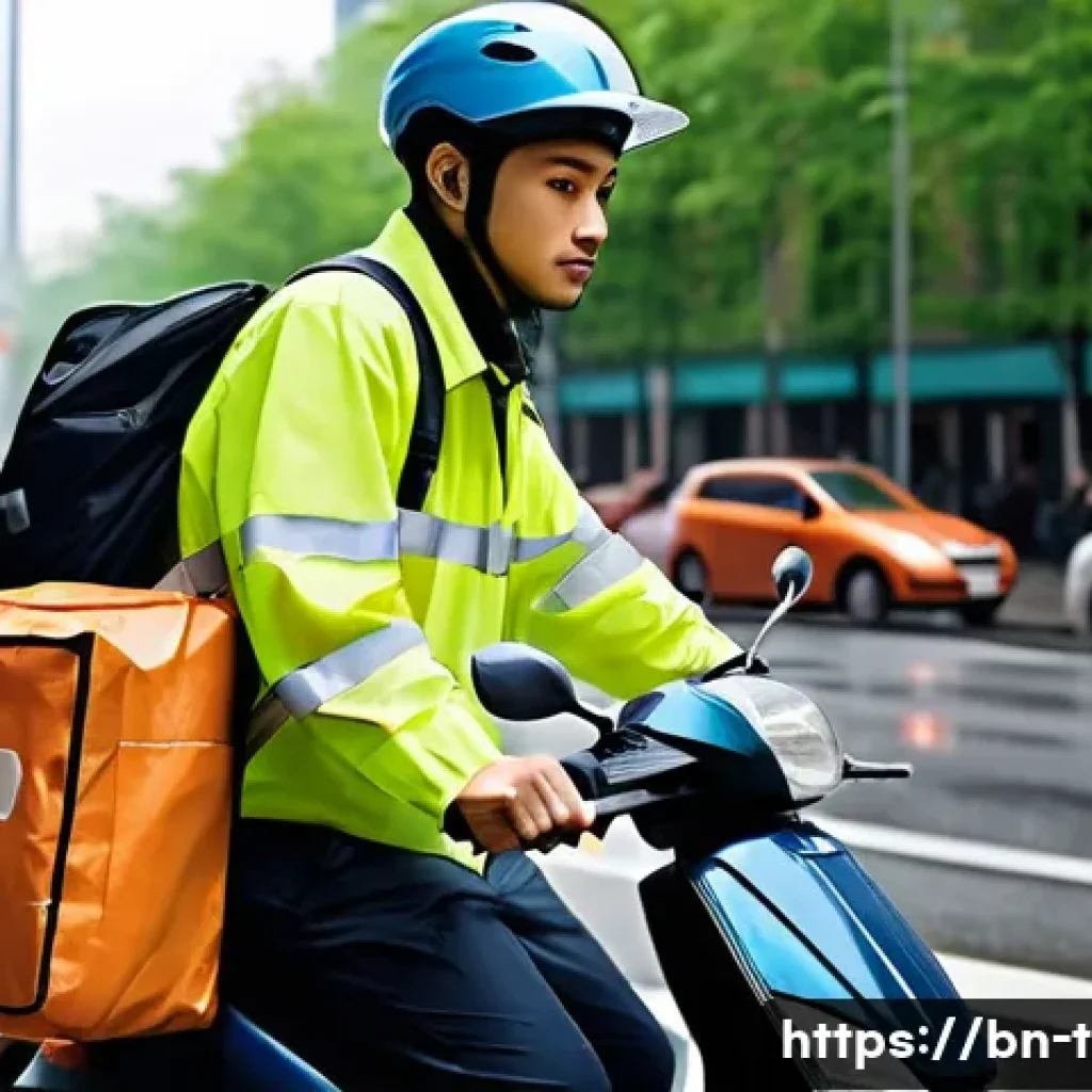교통관련 직업 연봉 비교 - **Prompt 1: Dedicated Delivery Person in a Bustling City**
    A young, determined delivery person, ...