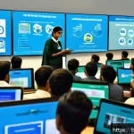 Home 22 교통직 경력 개발과 자격증의 가치 - A professional training classroom scene focused on traffic career certification for Bengali learners...